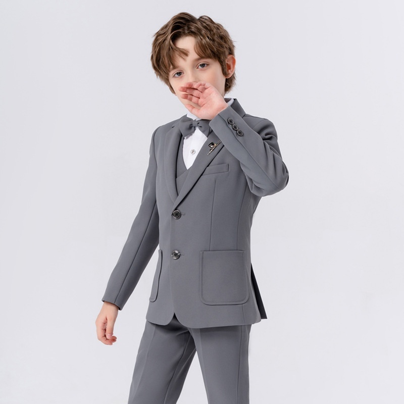 Boy's Suit Dress British Solid Color - Image 3