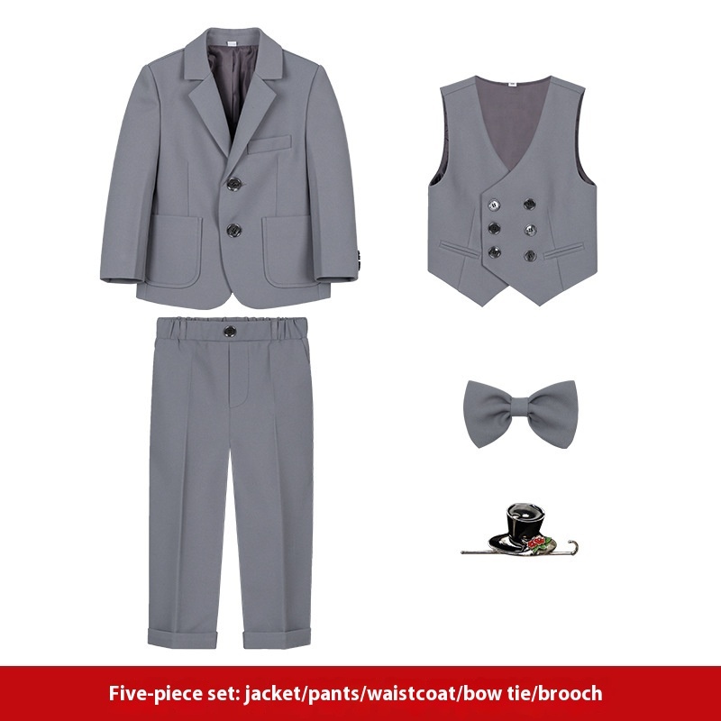 Boy's Suit Dress British Solid Color - Image 8