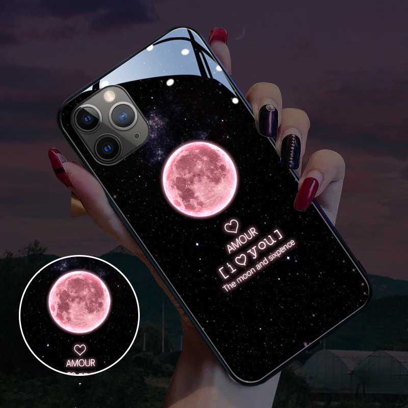 Compatible with Apple , Voice-activated Mobile Phone Case Tempered Glass Case - Image 2