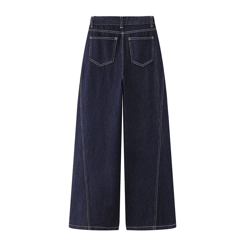 Spring And Autumn New High Waist Slimming And Straight Jeans For Women - Image 3