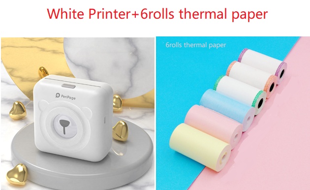 Mini Bliuetooth Wireless Thermal Printer Paper Sticker Label Printer - Image 5