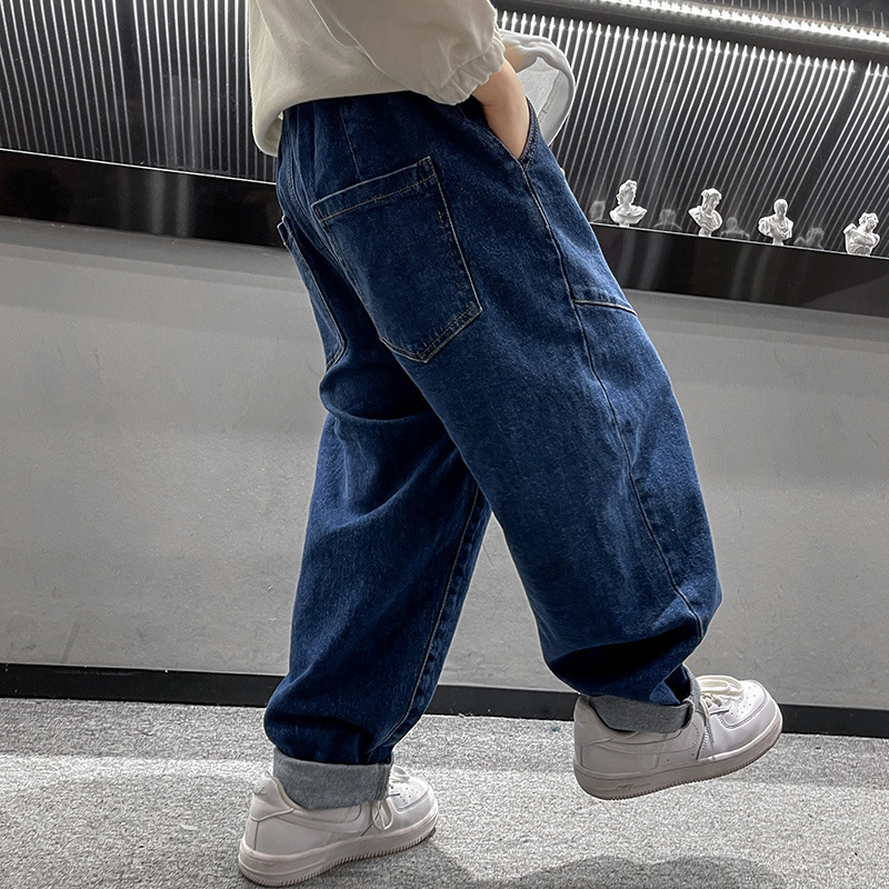 Boys Autumn Jeans Children's Clothing Casual Spring And Autumn Handsome Trousers - Image 5