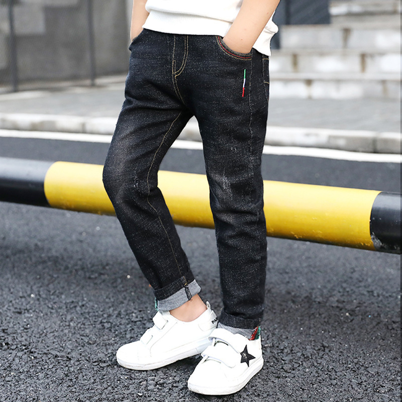 Boys' denim trousers, new style, big children's trousers, spring and autumn children's trousers - Image 5