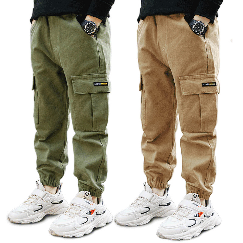 Children's Trousers Summer Style Large Children's Overalls - Image 3