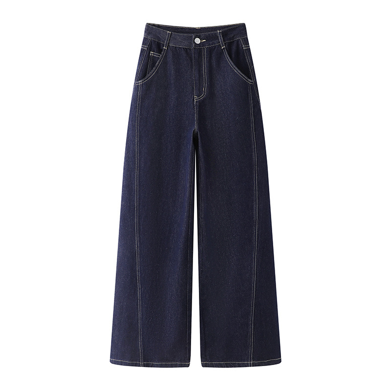 Spring And Autumn New High Waist Slimming And Straight Jeans For Women - Image 6