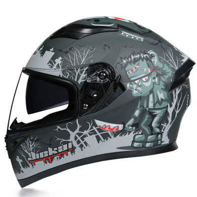 Motorcycle Helmet Anti-fog Dual Lens Full Face Helmet Cool Street Car Bluetooth Protective Helmet - Image 10