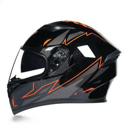 Motorcycle Helmet Anti-fog Dual Lens Full Face Helmet Cool Street Car Bluetooth Protective Helmet - Image 4