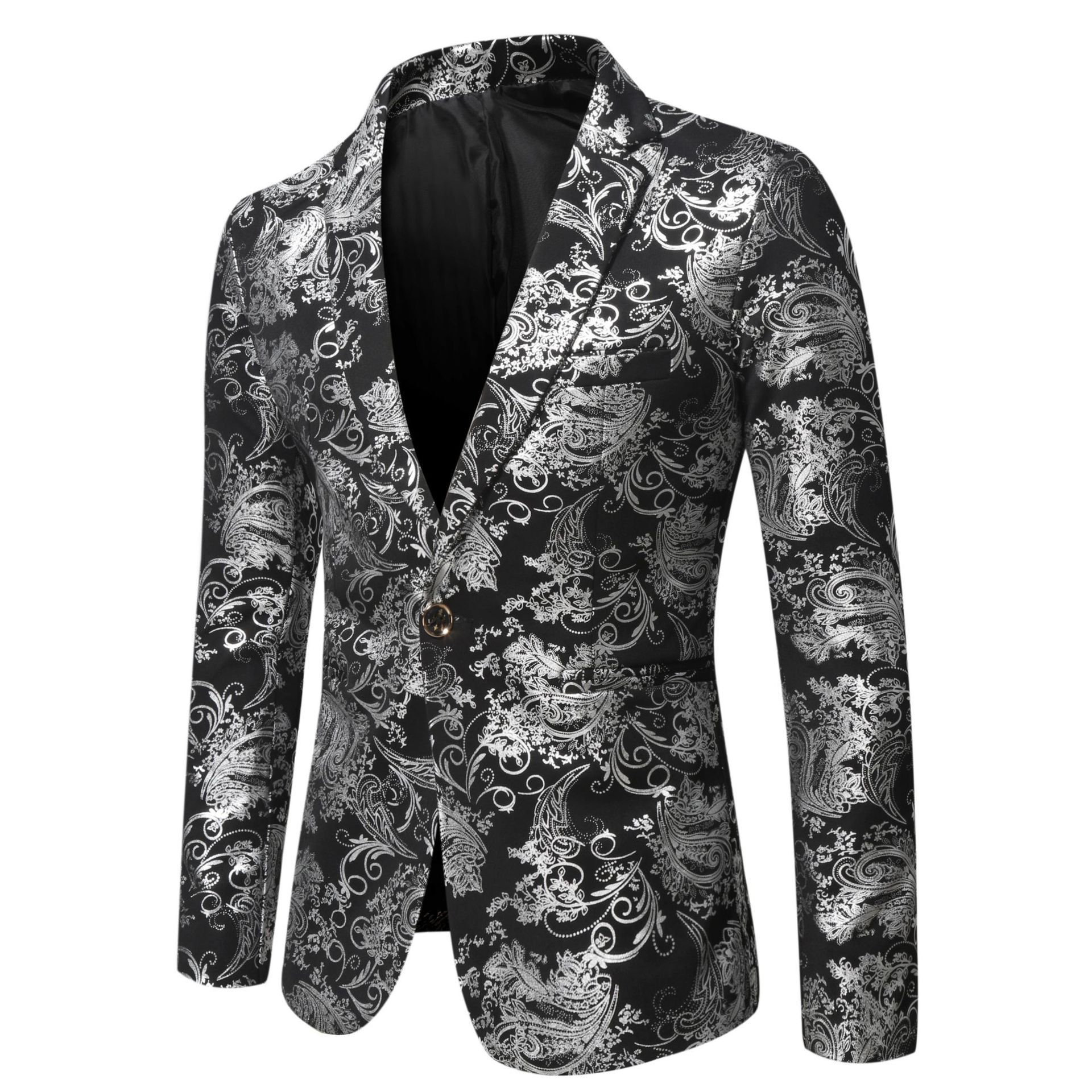 Autumn New Men's Slim Fit Casual Stage Performance Suit Jacket - Image 6