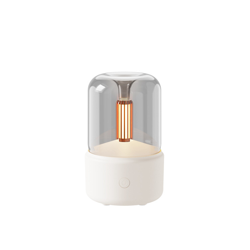 Atmosphere Light Humidifier Candlelight Aroma Diffuser Portable 120ml Electric USB Air Humidifier Cool Mist Maker Fogger 8-12 Hours With LED Night Light - Image 8