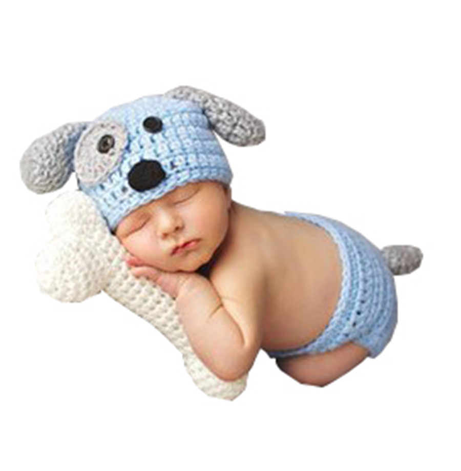 Handmade Crochet Clothes Baby Photography Props Newborn Sweater - Image 2