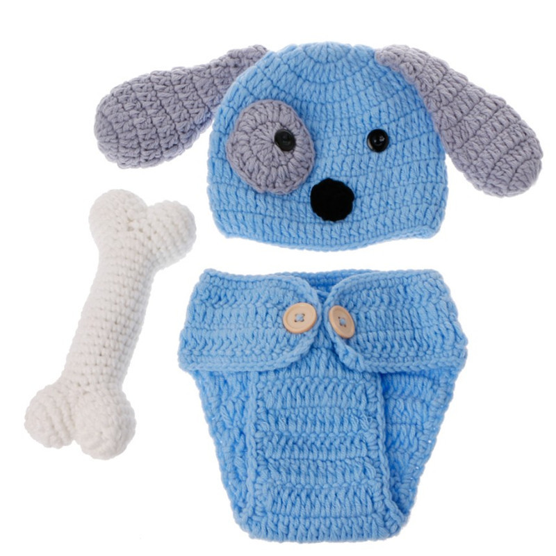 Handmade Crochet Clothes Baby Photography Props Newborn Sweater - Image 3