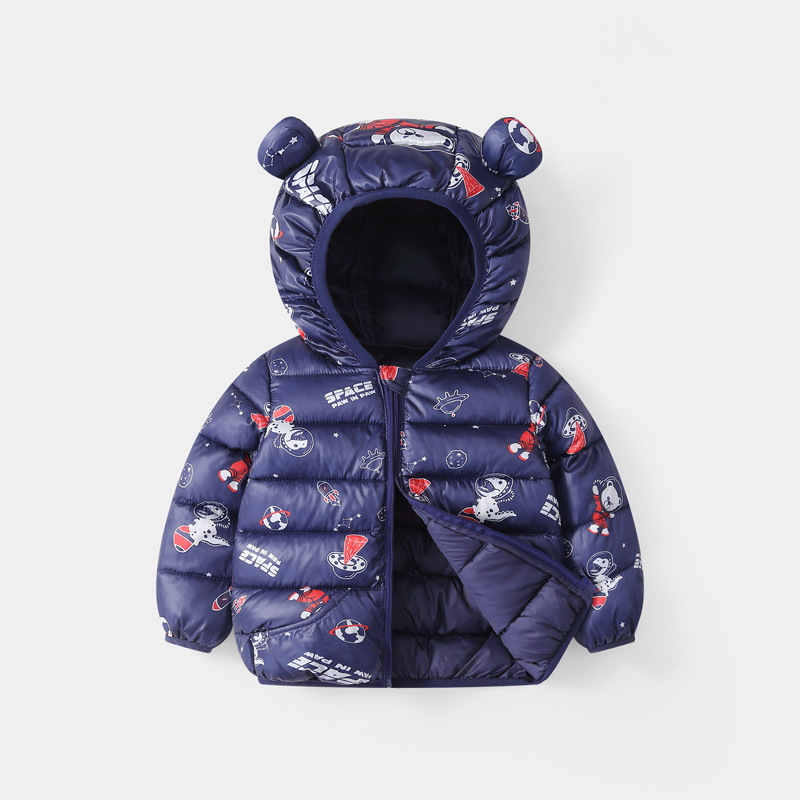 Foreign Trade Children's Down And Wadded Jacket Lightweight Boys And Girls Winter Cotton-padded Jacket Baby Autumn And Winter Clothes Cotton Clothes - Image 2