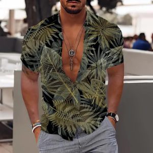 Men's Hawaiian Shirt Fashionable Casual Top
