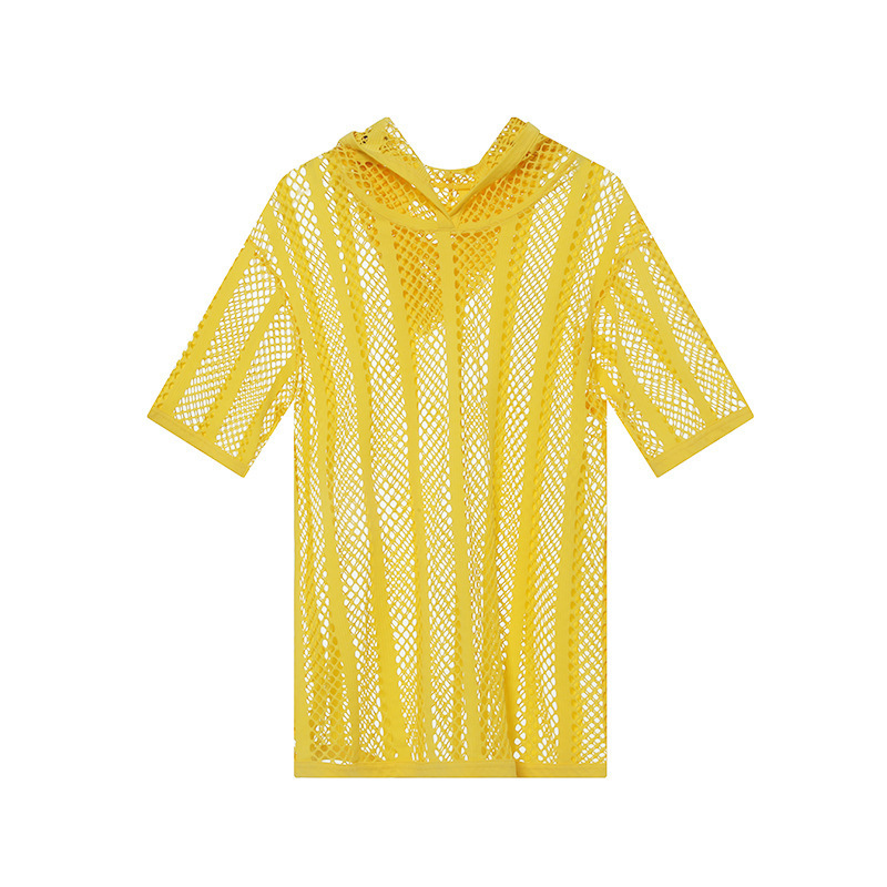 Men's Mesh-Patterned Sports T-Shirt Hoodie - Image 7